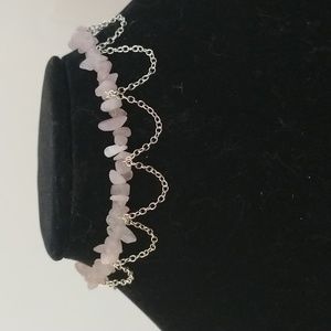 Handmade Quartz Chip Choker